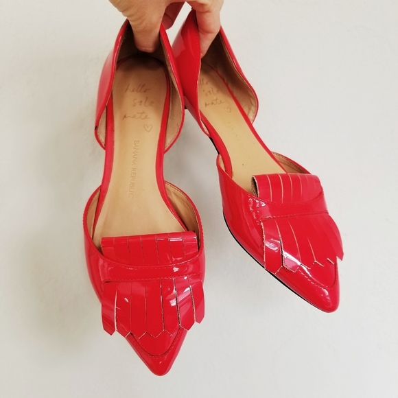 Banana Republic Shoes - Banana Republic Arielle Kittie Oxford Red Size 7